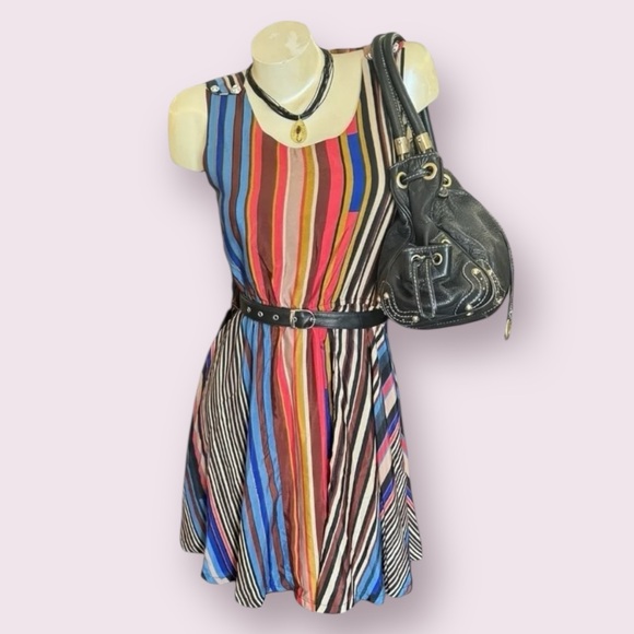 Yumi Kim Dresses & Skirts - Vintage 90s Y2K Colorful Mini Dress, Y2K Preppy Mini Dress